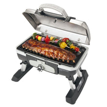 Load image into Gallery viewer, Cuisinart CGG-180TS Petit Gourmet Portable Tabletop Gas Grill, Stainless Steel