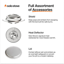 Load image into Gallery viewer, Solo Stove Ranger 2.0 with Stand - 15 Inch Smokeless Portable Fire Pit - Lightweight Outdoor Fireplace with Removable Ash Pan, Stainless Steel, Carry Case Included, Ideal for 2-4 People, 16.5 lbs