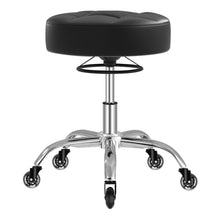 Load image into Gallery viewer, Rolling Stool Heavy Duty 400lb: Super Soft Seat Cushion,360° Swive,Height Adjustability,No Squeaky Noises,No Tip Over,New Upgraded Stool Salon Stool Chair, Tattoo Facial Massage Spa Medical (Black)