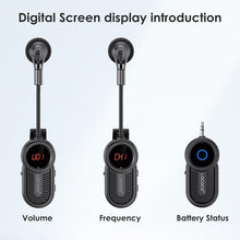 Load image into Gallery viewer, Wireless Saxophone Microphone System for Beginners: UHF Rechargeable Instruments Microphone Receiver and Transmitter - 160ft Range. Plug and Play - Clip-on Mics Suitable for Sax Trumpet, Trombone