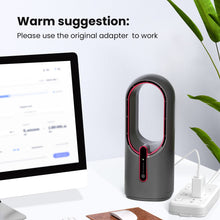 Load image into Gallery viewer, KONSIDEN Desk Fan Bladeless, 11.8 Inch Office Fan Small, Quiet, 3 Speed Adjustment, Touch Control, Easy to Clean, Desk Fans Small Quiet, Ideal for Office, Living Room, Bedroom