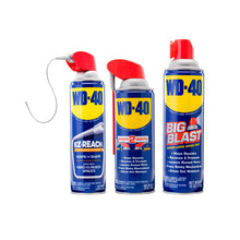 Load image into Gallery viewer, WD-40 Original Formula 3 Sizes Combo Kit - 12 OZ Smart Straw & 14.4 OZ EZ Reach & 18 OZ Big Blast, Spray delivery System for All Your Job Needs, Combo 3-Pack