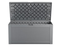 Load image into Gallery viewer, Rubbermaid Extra Large Resin Outdoor Storage Deck Box (134 Gal), Weather Resistant, Gray, Deck Organization for Home/Backyard/Pool Chemicals/Toys/Garden Tools/Porch/Patio Cushions