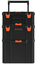 Load image into Gallery viewer, beyond by BLACK+DECKER BLACK+DECKER BDST60500APB Stackable Storage System - 3 Piece Set (Small, Deep Toolbox, and Rolling Tote)