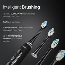 Load image into Gallery viewer, Aquasonic Home Dental Center PRO – Brushing & Flossing Made Easy – Brush & Floss – Power Toothbrush & Water Flosser – Whiter Teeth & Healthier Gums – Black Series Pro+Oral Irrigator