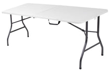 Load image into Gallery viewer, COSCO Fold-in-Half Banquet Table w/Handle, 6ft, White