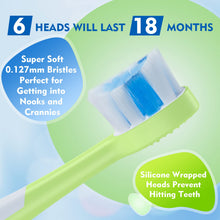 Load image into Gallery viewer, FUMEIKANG Kids Electric Toothbrushes Sonic Rechargeable Tooth Brush Gifts for Boys and Girls Smart Timer Power Toothbrush - Blue 3 4 5 6 7 8 9 10 11 12 (Blue)
