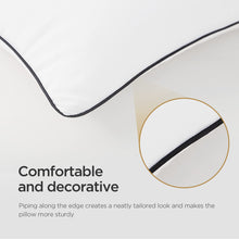 Load image into Gallery viewer, Acanva Cooling Bed Pillows for Sleeping, Luxury Hotel Quality 3D Microfiber Filling with Breathable Cover for Side Back and Stomach Sleepers, Reduces Neck Pain, King (Pack of 4), Black 4 Count