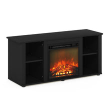 Load image into Gallery viewer, Furinno Jensen Entertainment Center Stand with Fireplace for TV up to 55 Inch, Americano, Corded Electric, Adjustable