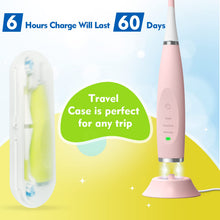 Load image into Gallery viewer, FUMEIKANG Kids Electric Toothbrushes Sonic Rechargeable Tooth Brush Gifts for Boys and Girls Smart Timer Power Toothbrush - Blue 3 4 5 6 7 8 9 10 11 12 (Blue)