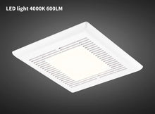 Load image into Gallery viewer, Tech Drive Bathroom Fan with Light 50 CFM 1.0Sone No Attic Access Needed Installation,Very Quiet Bath Ventilation and Exhaust Fan with LED Light 4000K 600LM, 4inch Duct