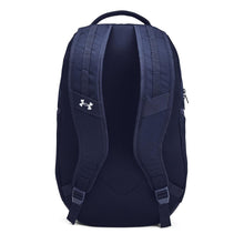 Load image into Gallery viewer, Under Armour Unisex-Adult Hustle 6.0 Backpack, (411) Midnight Navy/Midnight Navy/Metallic Silver, One Size Fits Most