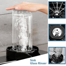 Load image into Gallery viewer, Black Waterfall Kitchen Sink, Drop in Single Bowl Stainless Steel Bar Sink with Cup Washer Sinks, Topmount Workstation Kitchen Sink with Accessories (Size : 31.5 x 17.7in)