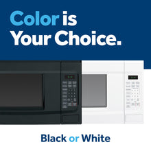Load image into Gallery viewer, GE GCST14S1WWW Microwave Oven,1,100-watt 7 Auto Cooking Settings, Kitchen Essentials for The Countertop, Dorm Room or Apartment, Child-Lock Technology 1.4 Cu. Ft, White