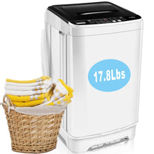 Load image into Gallery viewer, 17.8Lbs Portable Washing Machine Nictemaw Portable Washer, 2.3 Cu.ft Washer and Dryer Combo with Drain Pump, 10 Programs 8 Water Level Compact Laundry Washer for Home, Apartment, RV, Dorms