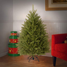 Load image into Gallery viewer, National Tree Company Artificial Mini Christmas Tree, Green, Dunhill Fir, Includes Stand, 4.5 Feet