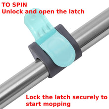 Load image into Gallery viewer, True & Tidy True Clean Mop and Bucket System, Includes Square Spin Mop, Dual Compartment Mop Bucket and 2 Thick Machine Washable Mop Pads (Spin Mop)