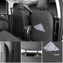 Load image into Gallery viewer, CAR PASS Leather Seat Covers Full Set Universal Water Resistant 3D Foam Back Support, Luxury Comfort Automotive 5 Seat Covers All Season Fit for SUV,Sedan,Van, Airbag Compatible Elegance (Gray)