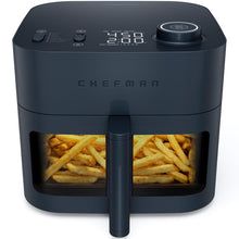 Load image into Gallery viewer, Chefman Crispinator Air Fryer 6-in-1 with 8 Qt capacity, 450°F Max Temp with TurboFry Pro Technology for Fast and Even Results, Viewing Window, Nonstick Ceramic Basket