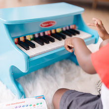 Load image into Gallery viewer, Melissa & Doug Learn-to-Play Piano With 25 Keys and Color-Coded Songbook - Blue - Toy Piano For Baby, Kids Piano Toy, Toddler Piano Toys For Ages 4+
