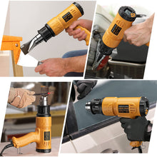 Load image into Gallery viewer, Heat Gun, SEEKONE 1800W Hot Air Gun Kit with Large Digital LCD Display Variable Temperature (122°F-1112°F) Memory Settings and Four Nozzles for Paint Remover/Stripper, Home Improvement/Restoration