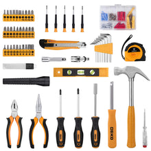 Load image into Gallery viewer, DEKOPRO 208 Piece Tool Set,General Household Hand Tool Kit, Auto Repair Tool Box with Plastic Toolbox Storage Case