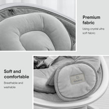 Load image into Gallery viewer, BabyBond Baby Swings for Infants, Bluetooth Infant Swing with Music Speaker, 3 Seat Positions, 5 Point Harness Belt, 5 Speeds and Remote Control - Portable Baby Swing for Indoor and Outdoor (Silver)