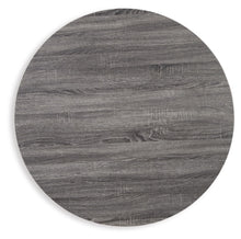 Load image into Gallery viewer, Signature Design by Ashley Centiar Mid Century Round Dining Room Table with Metal Legs, Gray & Black