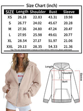 Load image into Gallery viewer, Trendy Queen Hoodies for Women Fall Clothes 2024 Zip up Oversized Sweatshirt Fleece Jackets Long Sleeve Comfy Winter Coats Clothes Teen Girls Fashion Cute Y2K Clothing Grey