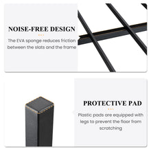 Load image into Gallery viewer, SHA CERLIN 14 Inch Full Size Metal Platform Bed Frame with Wooden Headboard and Footboard, Mattress Foundation, No Box Spring Needed, Large Under Bed Storage, Non-Slip Without Noise, Black Oak