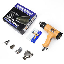 Load image into Gallery viewer, SEEKONE Heat Gun 1800W 122℉-1202℉(50℃- 650℃)Fast Heating Heavy Duty Hot Air Gun Kit Variable Temperature Control Overheat Protection with 4 Nozzles for Crafts, Shrinking PVC, Stripping Paint(5.2FT)