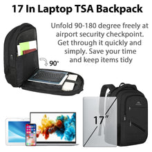 Load image into Gallery viewer, MATEIN School Laptop Backpack, Extra Large TSA Friendly College Computer Bookbag with Laptop Compartment Fits 17 Inch Notebook, Water Resistant Business Work Travel Bag, Graduation Gifts for Men Women