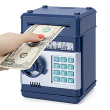 Load image into Gallery viewer, Piggy Bank for Boys,Refasy Electronic Piggy Banks Password Money Saving Box Gifts for 11 Year Old Boy Money Bank Toy Birthday Gifts for Boys Girls Kids Safe Cash Coin Can(Navy)