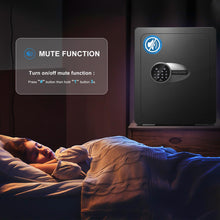 Load image into Gallery viewer, BONANO Fireproof Safe Box, 2.0 Cub Home Safe Fireproof Waterproof with Mute Function & Touch Screen Keypad, Money Safe with Removable Shelf & Led Light, Wall or Floor Mounting Safe for Home Office