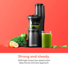 Load image into Gallery viewer, nutribullet Slow Juicer, Slow Masticating Juicer Machine, Easy to Clean, Quiet Motor & Reverse Function, BPA-Free, Cold Press Juicer with Brush, 150 Watts, Charcoal Black, NBJ50300, 24-oz