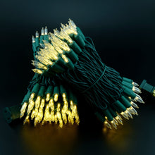 Load image into Gallery viewer, YULETIME 200 Count Warm White LED Christmas Lights, 66 Feet Green Wire UL Certified Commercial Grade Holiday String Light Set (Warm White)