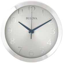 Load image into Gallery viewer, Bulova C4844 Winston Wall Clock, Pack of 1, Silver