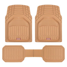 Load image into Gallery viewer, Motor Trend 943-BG FlexTough Defender Car Floor Mats -Next Generation Deep Dish Heavy Duty Contour Liners for Car SUV Truck & Van-All Weather Protection, Trim to Fit Most Vehicles Beige
