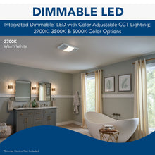 Load image into Gallery viewer, Broan-NuTone BHFLED80 PowerHeat Bathroom Exhaust Fan, Heater, and LED Light Combination, 80 CFM