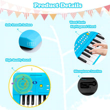 Load image into Gallery viewer, Toy Piano Keyboard for Kids Upgrade Piano Toys for 3 4 5 6 7 8 Year Old Girls Boys Keyboard Piano for Beginners Electric Piano with Microphone Toys for 3+ Year Old Kids Gifts (Blue)