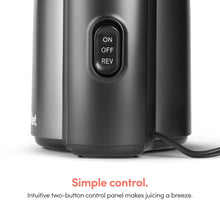 Load image into Gallery viewer, nutribullet Slow Juicer, Slow Masticating Juicer Machine, Easy to Clean, Quiet Motor & Reverse Function, BPA-Free, Cold Press Juicer with Brush, 150 Watts, Charcoal Black, NBJ50300, 24-oz