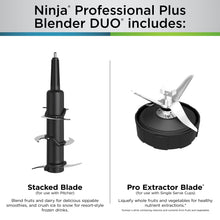 Load image into Gallery viewer, Ninja BN751 Professional Plus DUO Blender, 1400 Peak Watts, 3 Auto-IQ Programs for Smoothies, Frozen Drinks & Nutrient Extractions, 72-oz. Total Crushing Pitcher & (2) 24 oz. To-Go Cups, Black