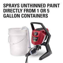 Load image into Gallery viewer, Titan Tool ControlMax 1500 0580005 High Efficiency Airless Paint Sprayer, HEA technology decreases overspray by up to 55% while delivering softer spray providing a consistent spray pattern