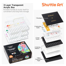 Load image into Gallery viewer, Shuttle Art Automatic Ink Control Acrylic Paint Markers, 36 Colors Brush Tip Acrylic Paint Pens for Rock Painting, Ceramic, Wood, Canvas, Glass, Stone, Fabric, Card Making, DIY & Art Supplies