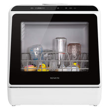 Load image into Gallery viewer, NOVETE Portable Countertop Dishwashers, Compact Dishwashers with 5 L Built-in Water Tank & Inlet Hose, 5 Washing Programs, Baby Care, Air-Dry Function and LED Light for Small Apartments