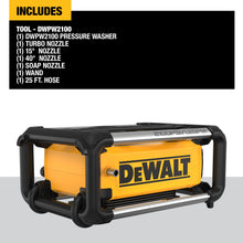 Load image into Gallery viewer, DEWALT Electric Pressure Washer, 2100 PSI, Jobsite Power Washer (DWPW2100) Yellow