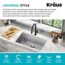Load image into Gallery viewer, KRAUS Standart Pro 30 -inch Undermount Single Bowl 16 Gauge Stainless Steel Kitchen Sink, KHU100-30