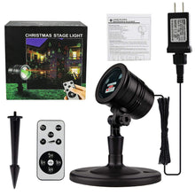 Load image into Gallery viewer, Christmas Projector Lights Outdoor, Christmas Laser Lights Landscape Spotlight Red and Green Star Show with Rf Wireless Remote Christmas Decoratiions for Outdoor Garden Patio Wall Xmas Holiday Party