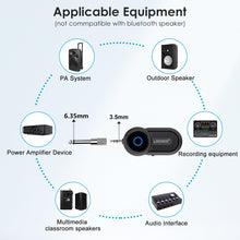 Load image into Gallery viewer, Wireless Saxophone Microphone System for Beginners: UHF Rechargeable Instruments Microphone Receiver and Transmitter - 160ft Range. Plug and Play - Clip-on Mics Suitable for Sax Trumpet, Trombone