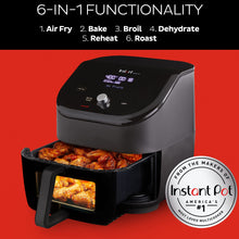Load image into Gallery viewer, Instant Pot Vortex Plus 6QT ClearCook Air Fryer, Clear Windows, Custom Program Options, 6-in-1 Functions, Crisps, Broils, Roasts, Dehydrates, Bakes, Reheats, from the Makers of Instant Pot, Black